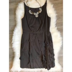 Robert Rodriguez Grey Dress with deep V back.